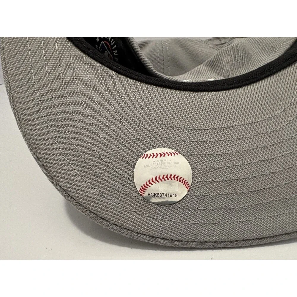 New Era 59FIFTY Los Angeles Dodgers Fitted Cap Gray/White Size 8 MLB New